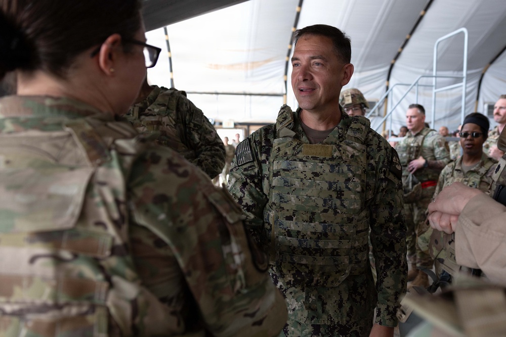 CENTCOM commander visits troops in the Middle East