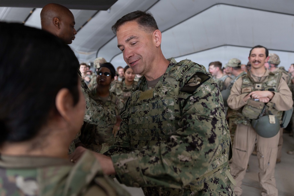 CENTCOM commander visits troops in the Middle East