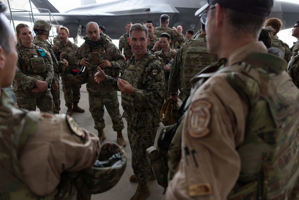 CENTCOM commander visits troops in the Middle East