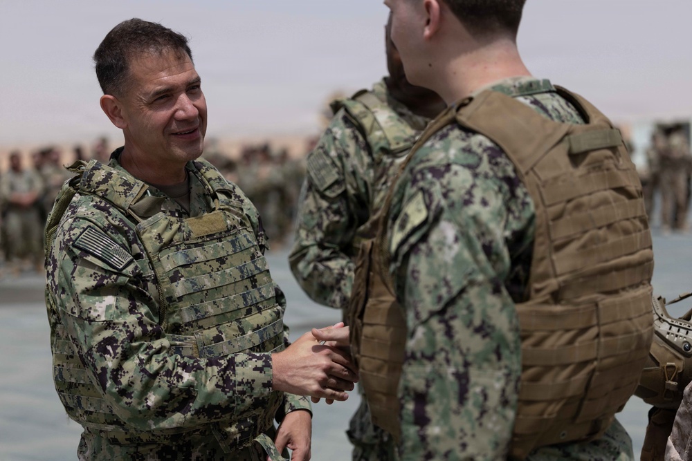 CENTCOM commander visits troops in the Middle East