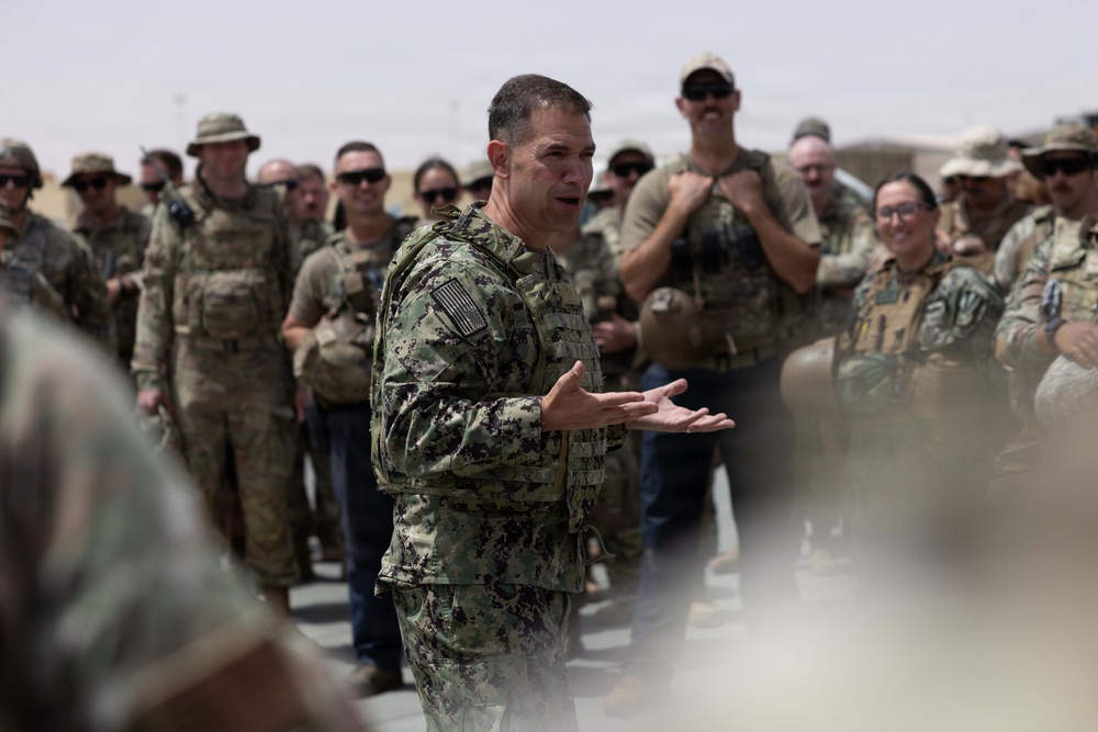 CENTCOM commander visits troops in the Middle East