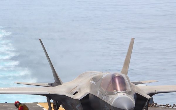 USS Tripoli F-35 flight operations