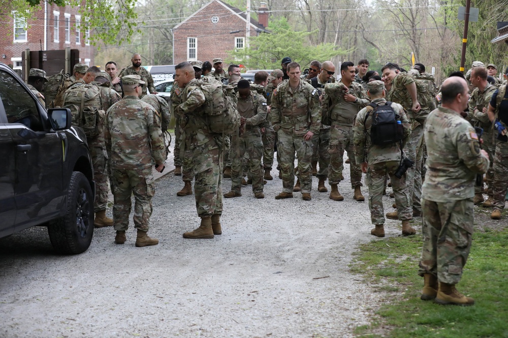 Maryland Army National Guard soldiers take on Norwegian Foot March