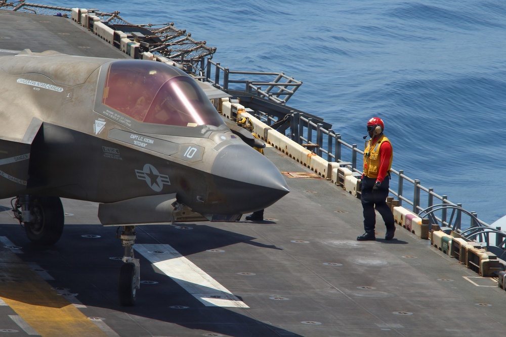 USS Tripoli F-35 flight ops