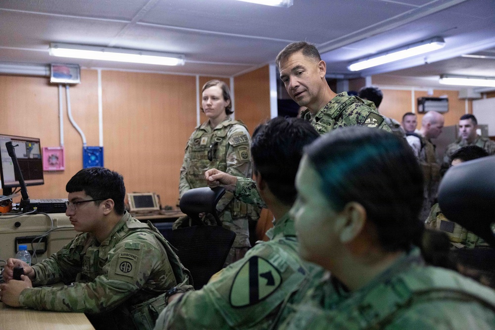 CENTCOM commander visits troops in the Middle East