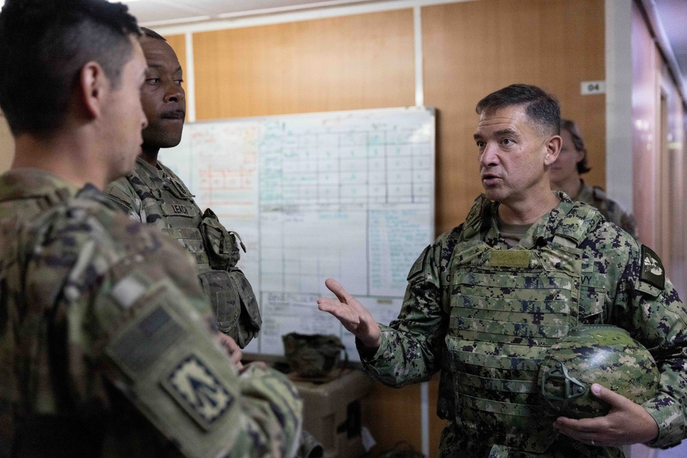 CENTCOM commander visits troops in the Middle East