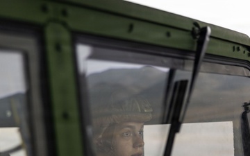 Marines with CLR-1 Conduct Combat Convoy Simulator Training