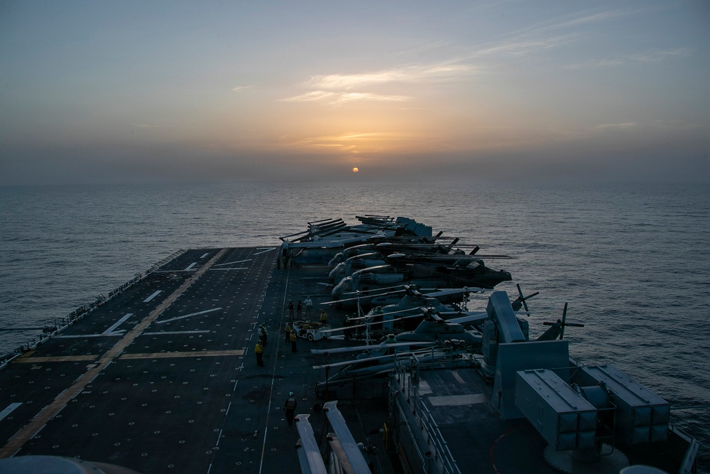 USS Tripoli (LHA 7) Conducts Daily Operations