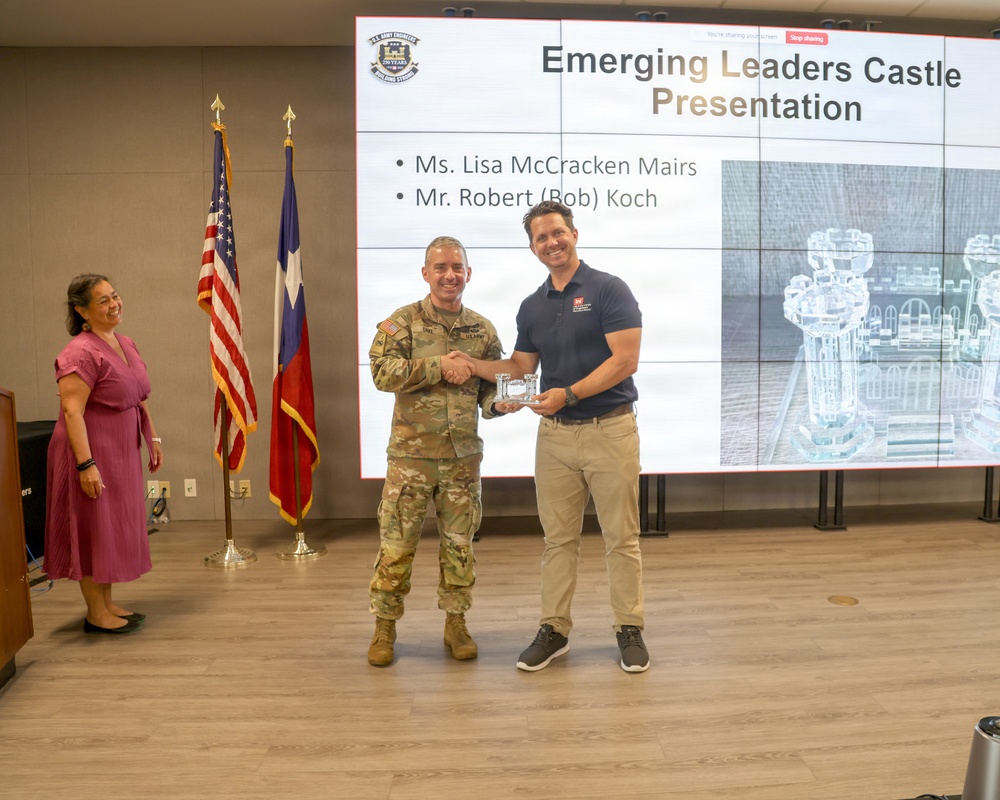 COL Dake Presents Koch, Mairs, ‘Coveted Castle’ for LDP III Excellence