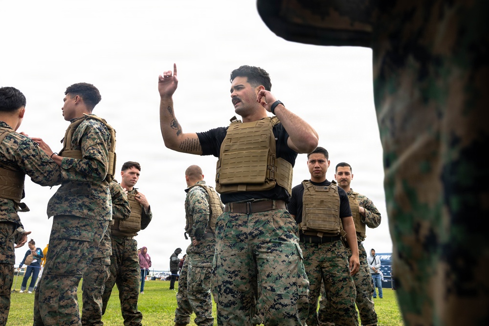 Marines conduct martial arts during Fleet Week Houston