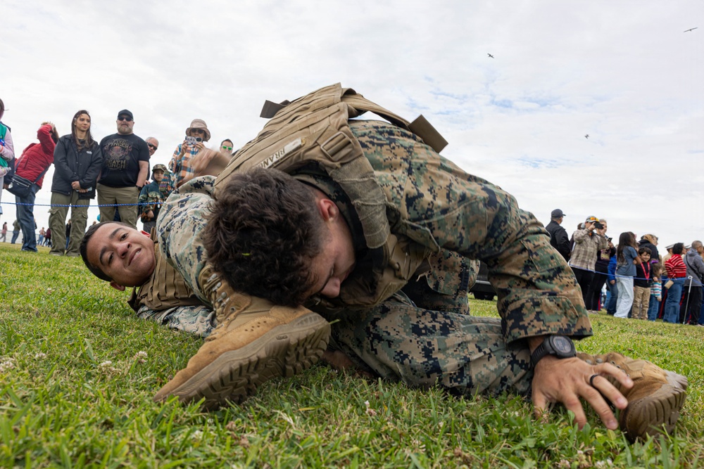 Marines conduct martial arts during Fleet Week Houston