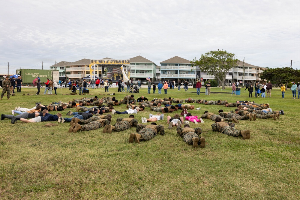 Marines conduct martial arts during Fleet Week Houston