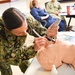 Sailors participate in an Advance Life Support (ALS) Class held by NMRTC Pensacola at Naval Hospital Pensacola