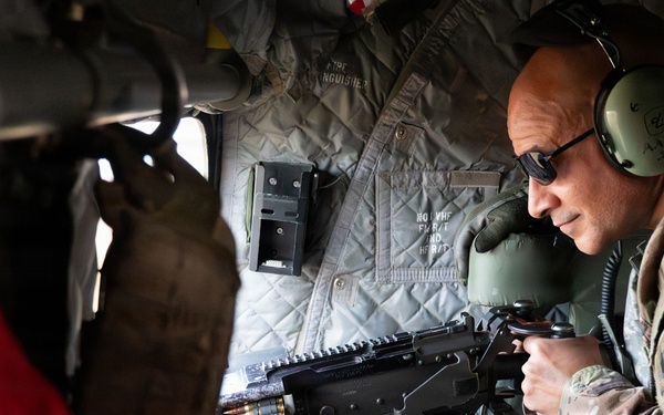 Nebraska Guardsmen Practice Door Gunner Skills