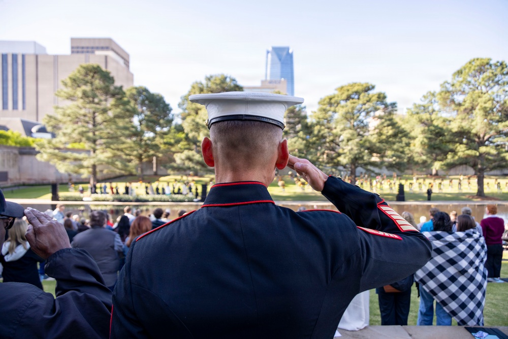 Marines attend Annual Remembrance Ceremony at OKC Memorial