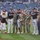 Service leaders pose with Washington Nationals mascot