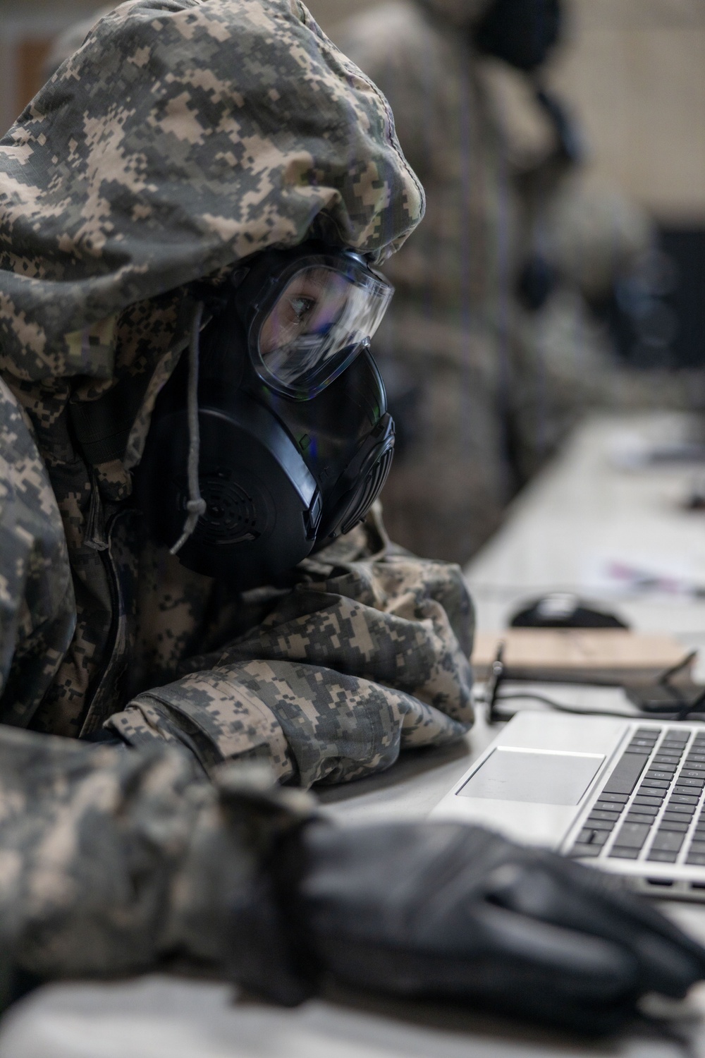 CLR-1 Conducts CPX in MOPP Gear