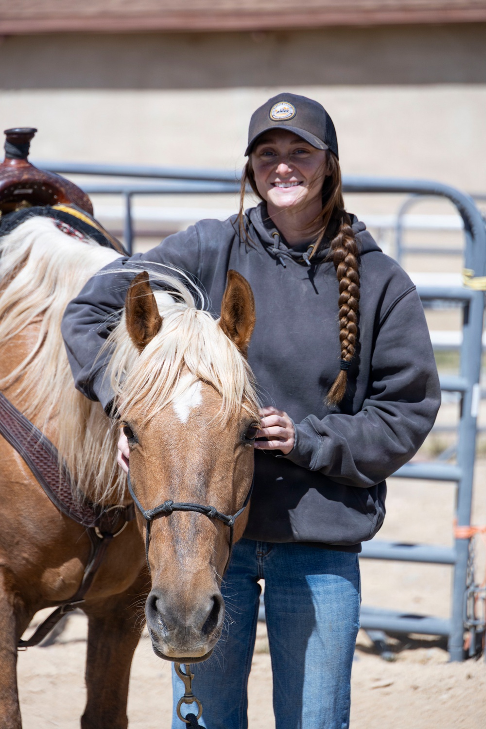U.S. Marine Corps Mounted Color Guard trains horsemanship
