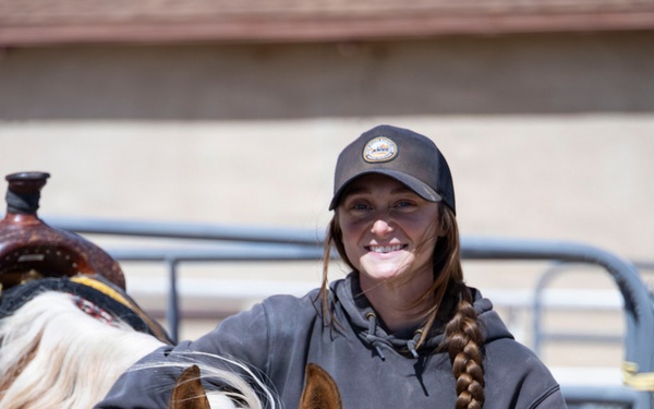 U.S. Marine Corps Mounted Color Guard trains horsemanship