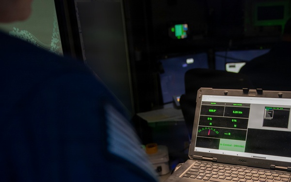 Theodore Roosevelt Carrier Strike Group Trains with Unmanned Surface Vessel