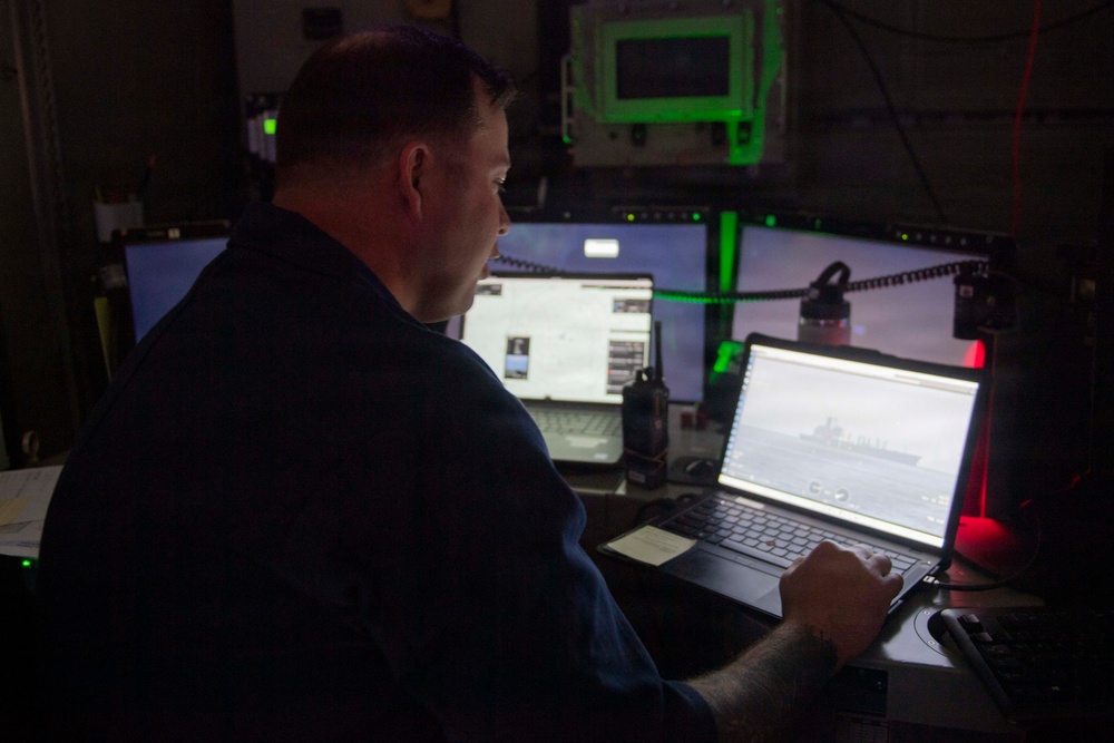 Theodore Roosevelt Carrier Strike Group Trains with Unmanned Surface Vessel