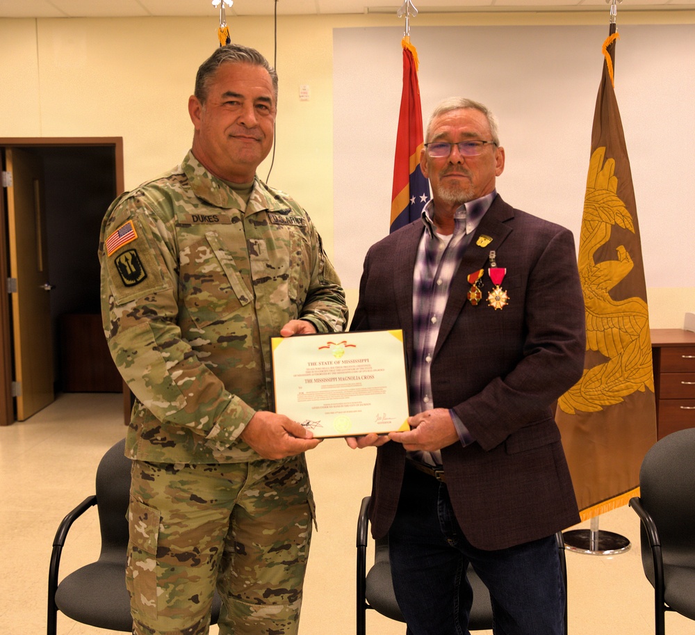 Retirement Ceremony of MS Army National Guard Chief Warrant Officer 5 Micah Smith