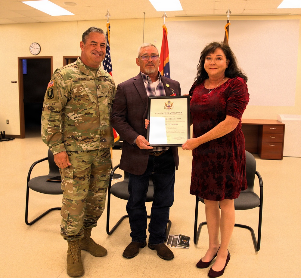 Retirement Ceremony of MS Army National Guard Chief Warrant Officer 5 Micah Smith