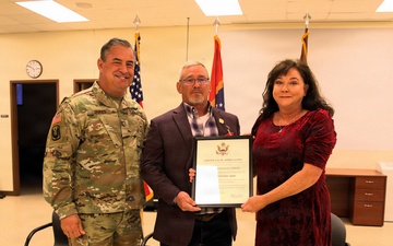 Retirement Ceremony of MS Army National Guard Chief Warrant Officer 5 Micah Smith