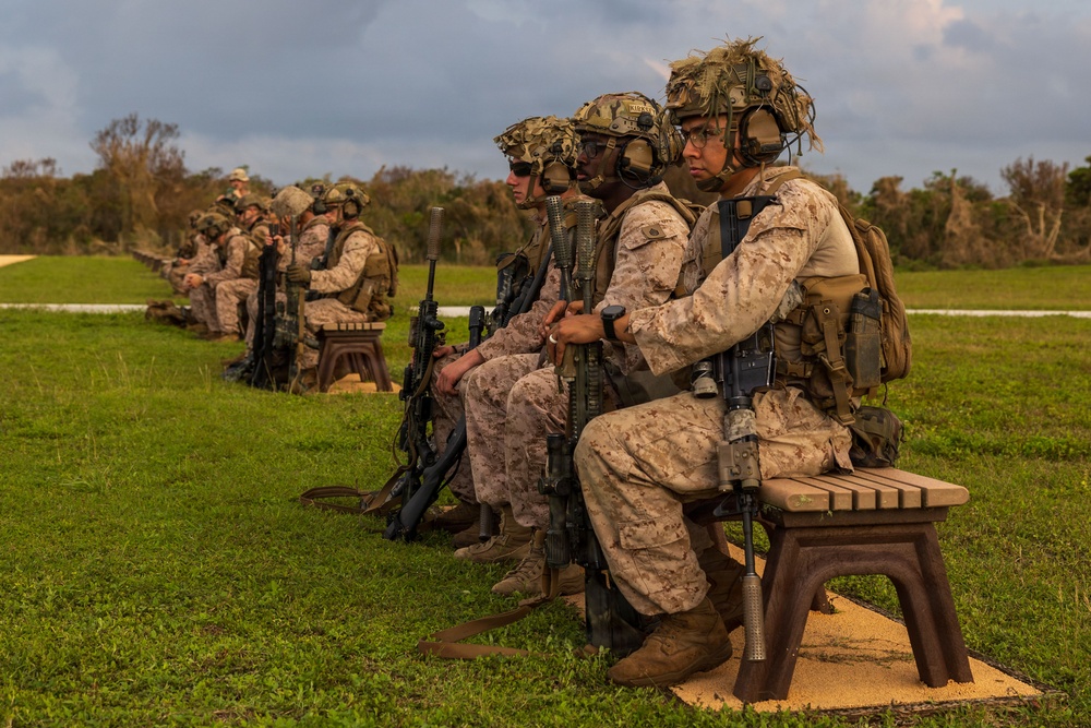 11th MEU Marines, Sailors Conduct A Battle Sight Zero on Marine Corps Base Camp Blaz