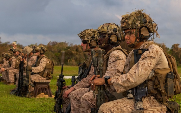 11th MEU Marines, Sailors Conduct A Battle Sight Zero on Marine Corps Base Camp Blaz