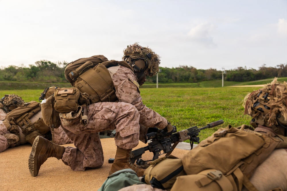 11th MEU Marines, Sailors Conduct A Battle Sight Zero on Marine Corps Base Camp Blaz