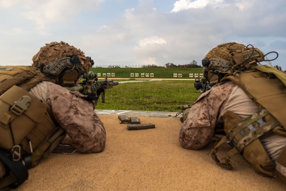 11th MEU Marines, Sailors Conduct A Battle Sight Zero on Marine Corps Base Camp Blaz