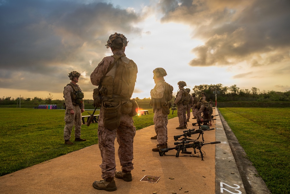 11th MEU Marines, Sailors Conduct A Battle Sight Zero on Marine Corps Base Camp Blaz