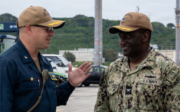 USS Blue Ridge Arrives to White Beach, Okinawa