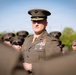U.S. Marines with 4th MAW conduct the Service Alpha uniform inspection