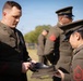 U.S. Marines with 4th MAW conduct the Service Alpha uniform inspection