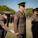 U.S. Marines with 4th MAW conduct the Service Alpha uniform inspection
