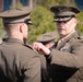 U.S. Marines with 4th MAW conduct the Service Alpha uniform inspection