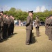 U.S. Marines with 4th MAW conduct the Service Alpha uniform inspection