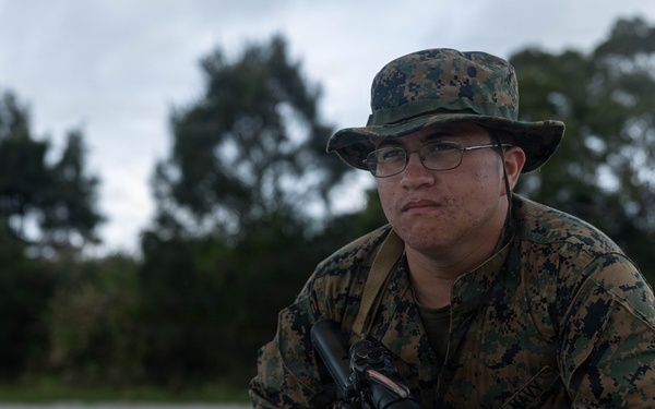 U.S. Marines and Sailors with Combat Logistics Regiment 35, 3rd Marine Logistics Group, Patrols