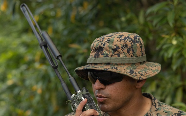 U.S. Marines and Sailors with Combat Logistics Regiment 35, 3rd Marine Logistics Group, Patrols