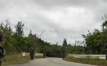 U.S. Marines and Sailors with Combat Logistics Regiment 35, 3rd Marine Logistics Group, Patrols