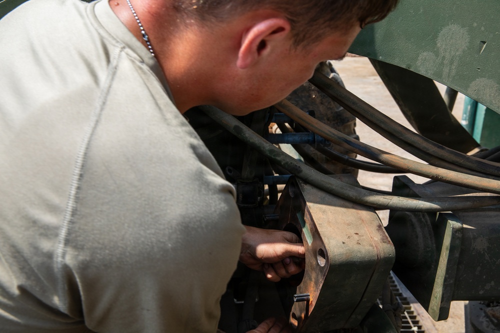 Balikatan 2026: U.S. Army Mechanics fix a 120M Motor Grader using The Digital Forge