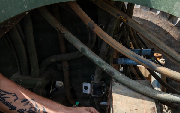 Balikatan 2026: U.S. Army Mechanics fix a 120M Motor Grader using The Digital Forge