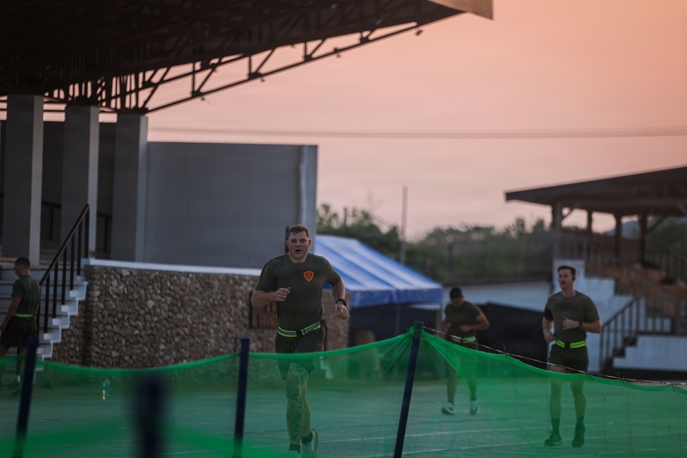 Balikatan 2026: 3rd LCT conducts physical training at Camp Cape Bojeador