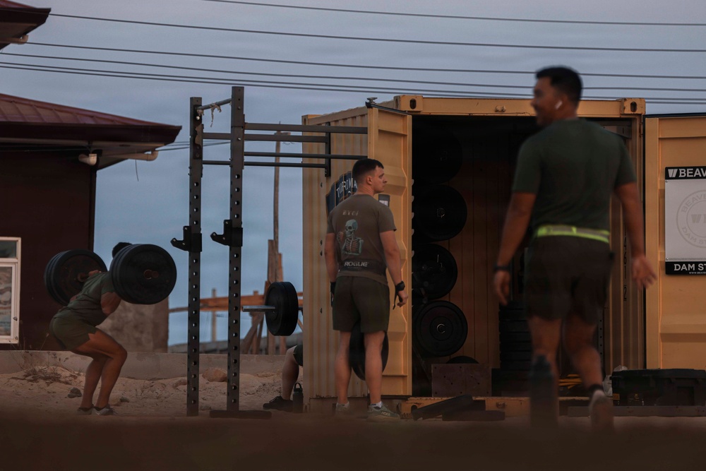 Balikatan 2026: 3rd LCT conducts physical training at Camp Cape Bojeador