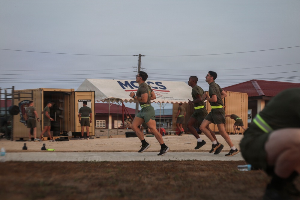 Balikatan 2026: 3rd LCT conducts physical training at Camp Cape Bojeador