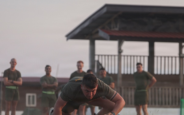 Balikatan 2026: 3rd LCT conducts physical training at Camp Cape Bojeador