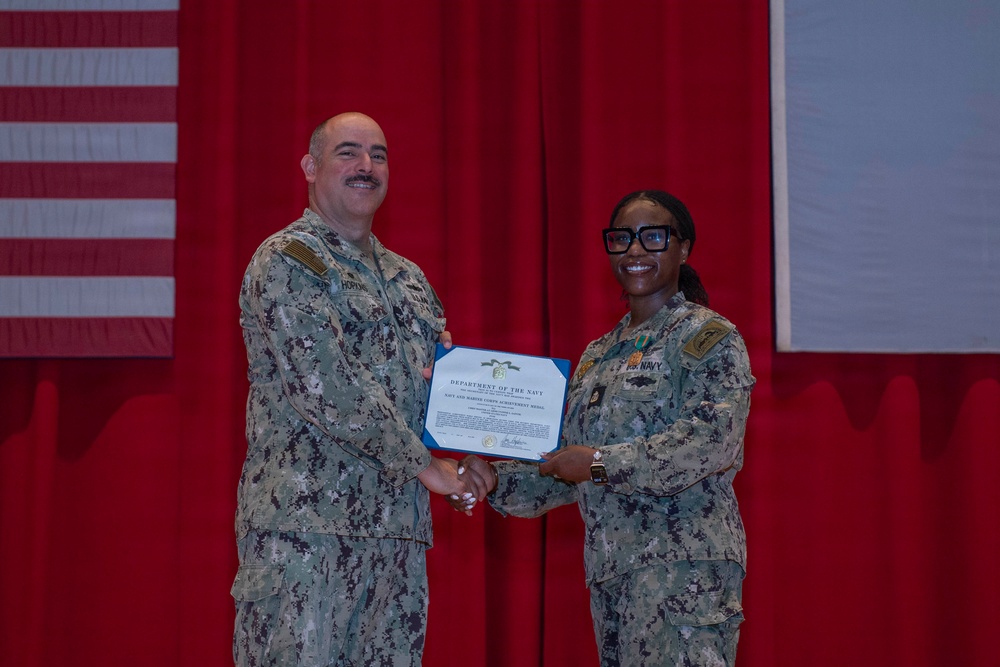 CFAY Holds All Hands and Awards at Quarters