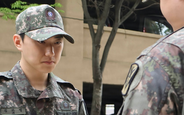 KATUSA Soldiers Recognized During ETS at Osan Air Base